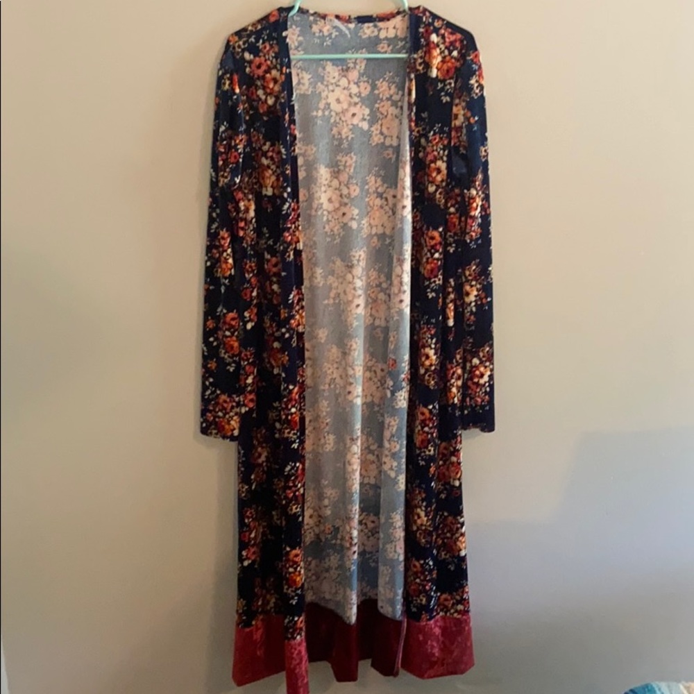 Long Velvet Duster.
